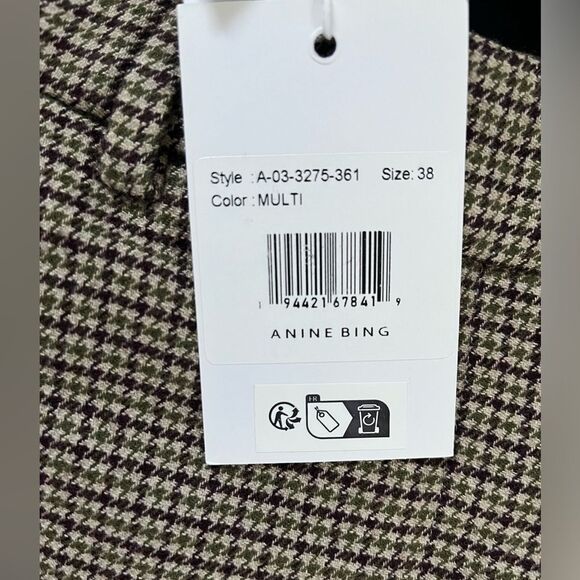 REVOLVE LYRA TROUSER - MINI HOUNDSTOOTH - 38 NWT - Picture 6 of 11